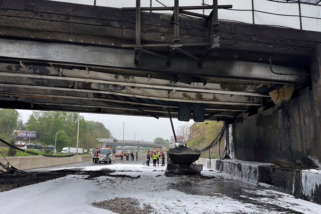 CT officials: I-95 shut down for extended period following fiery crash; bridge has to ‘come down’