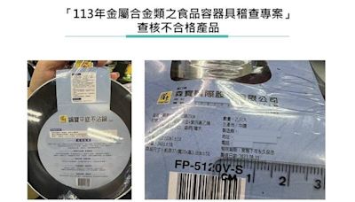 金屬合金食品容器稽查 2產品標示不合格挨罰3萬