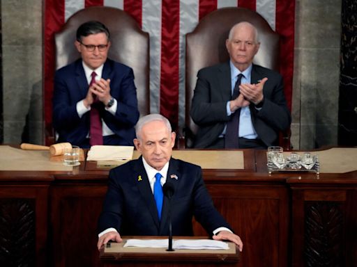 In Capitol address, Israeli leader calls for U.S. backing to defeat Hamas