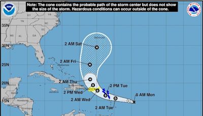 Ernesto tracked by National Hurricane Center; Puerto Rico under tropical storm warning