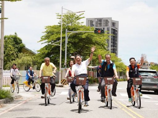 歡慶YouBike騎進新埔 楊文科宣布全縣2個月前30分鐘免費 | 蕃新聞