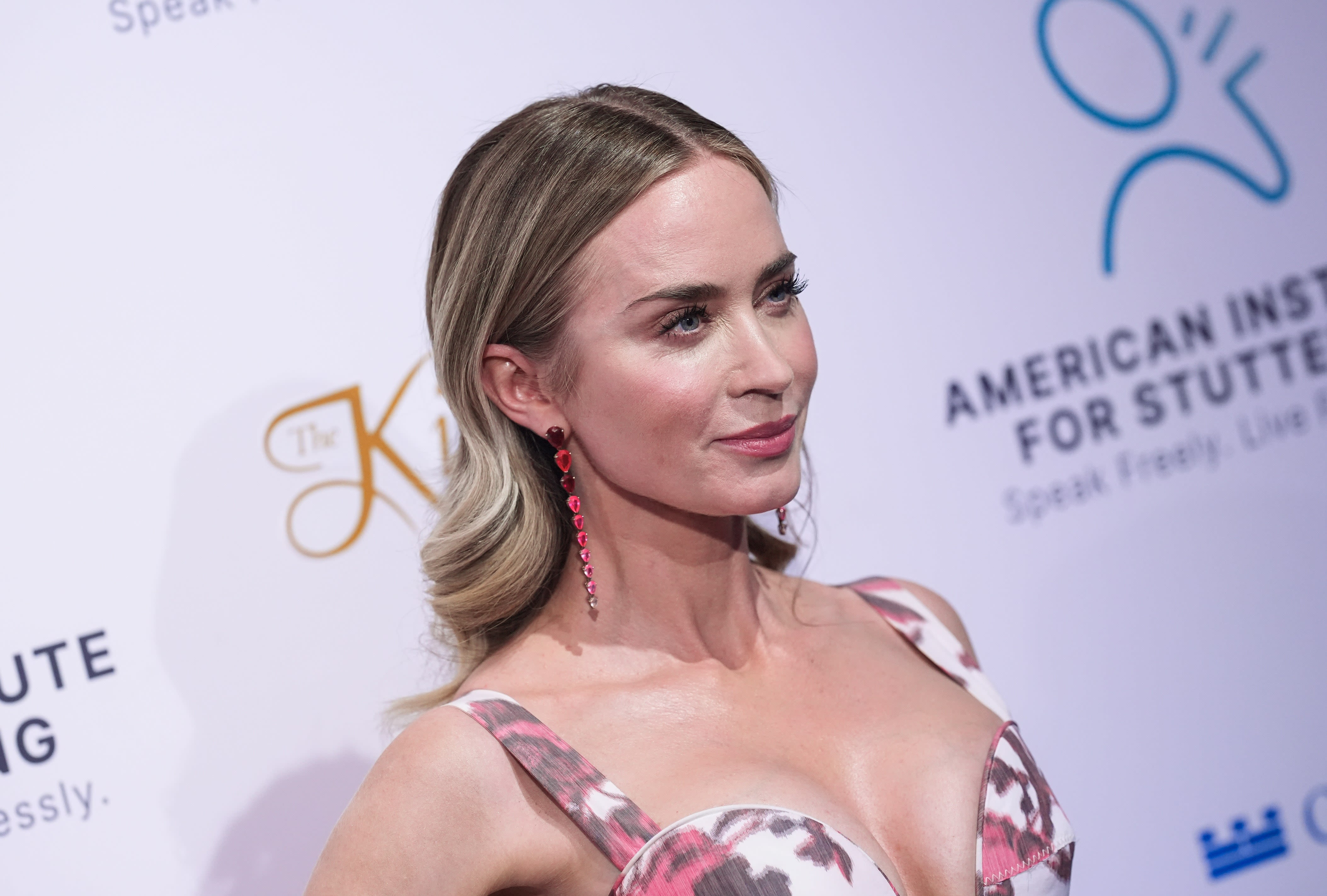 Emily Blunt Looks Like She Was Dressed by Singing Cartoon Birds in This Floral Ballgown