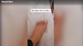 Woman gets tattoo 'fail' on foot resembling Citroën logo