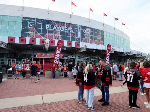 The Carolina Hurricanes will transform PNC Arena's parking lots into an entertainment district