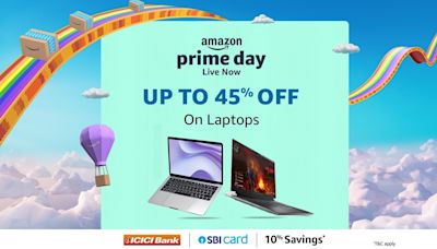 Amazon Prime Day Sale: Up to ₹45,000 off on laptops from Lenovo, Dell, Apple, Acer, and more; top deals