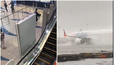 Caos en Dubái por fuertes lluvias e inundaciones; calles y aeropuerto inundados