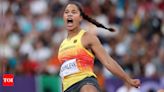 Paris Olympics: Dramatic final throw secures gold for Yemisi Ogunleye in women's shot put | Paris Olympics 2024 News - Times of India