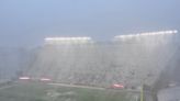 What happens if Purdue football vs. Virginia Tech can't resume due to weather issues?