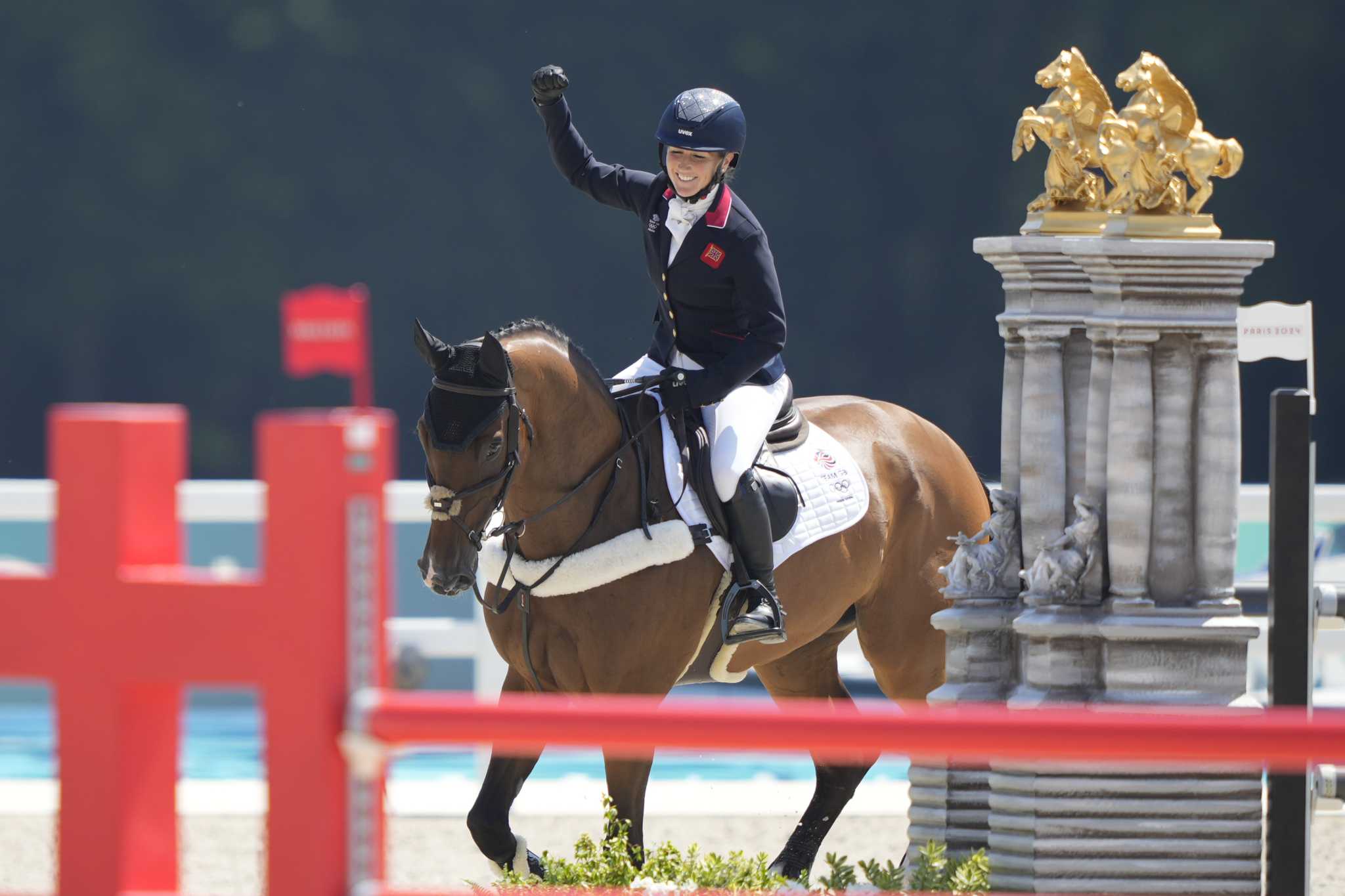 Britain wins first gold medal at Paris Olympics with victory in equestrian team eventing