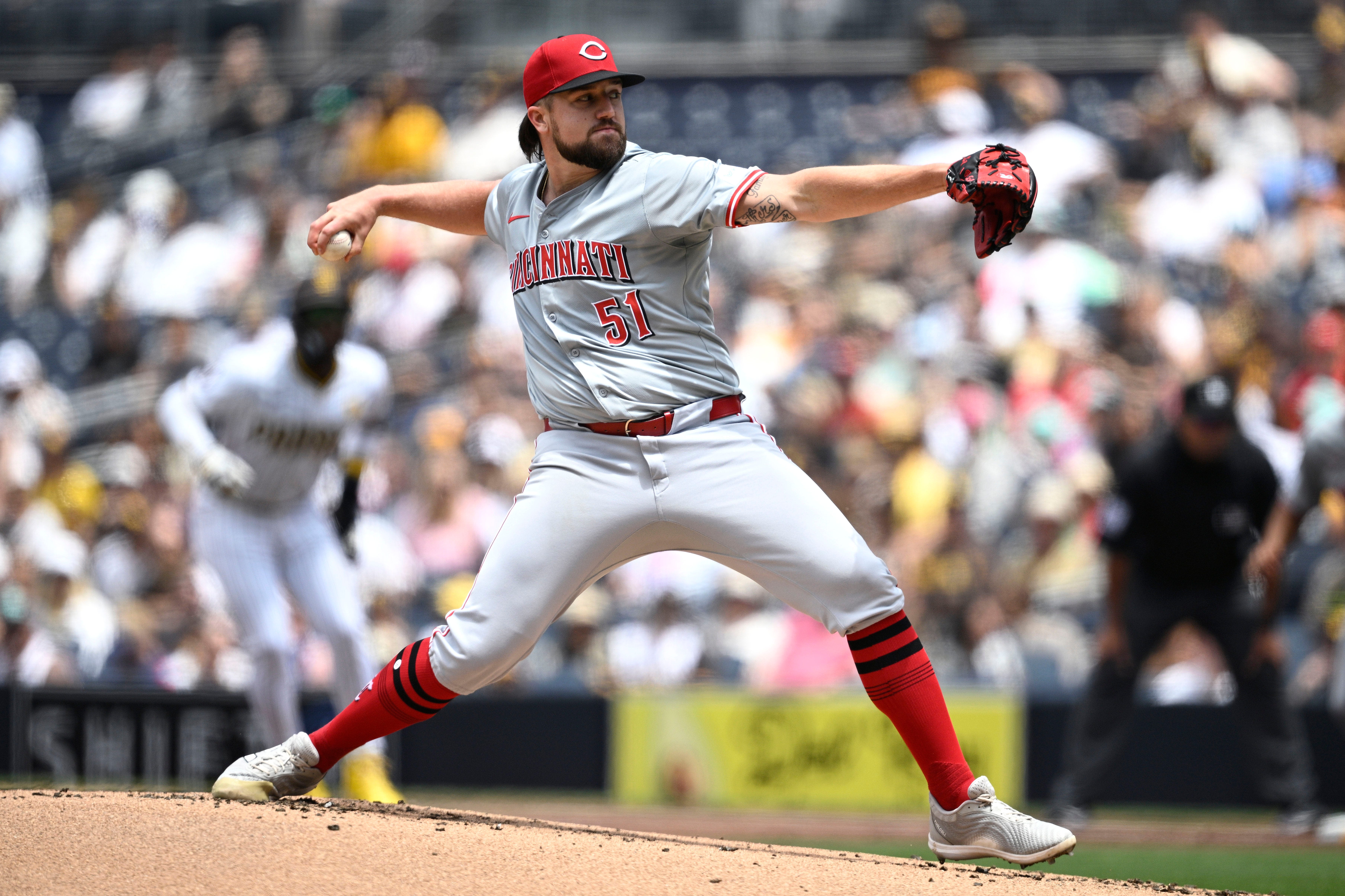 Reds looking for offense, end of six-game skid in Game 2