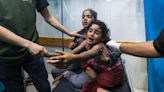 Israel and Hamas are pointing fingers after a hospital in Gaza was attacked, reportedly killing hundreds of people