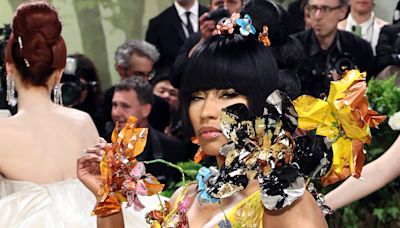 Nicki Minaj Brings High Fashion Marni Florals to Met Gala 2024