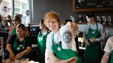Ed Sheeran works shift at Starbucks slinging Pumpkin Spice Lattes ahead of album release