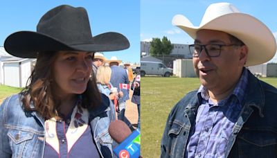 Nenshi, Smith hit Ponoka Stampede in wake of UCP attack ads on new Alberta NDP leader
