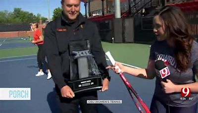 OSU Women's Tennis Discuss Big 12 Championship Win, Upcoming NCAA Tournament