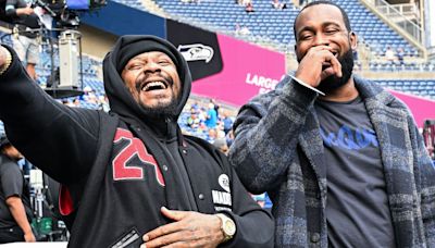 'I blacked out': Marshawn Lynch surprises Mike Macdonald on sidelines during Seahawks game