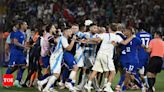 Paris Olympics: France knock Argentina out in men's football, ugly on-field scenes follow | Paris Olympics 2024 News - Times of India