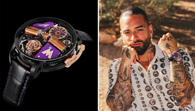 Maluma Designed a Bespoke Jacob & Co. Watch and Necklace in Honor of His New Album