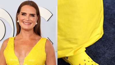 Brooke Shields wears yellow Crocs to 2024 Tony Awards