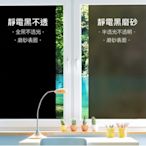 75cm寬 靜電 黑色遮光玻璃貼紙 防曬不透明 不透光 浴室窗花紙 窗戶隔熱貼膜