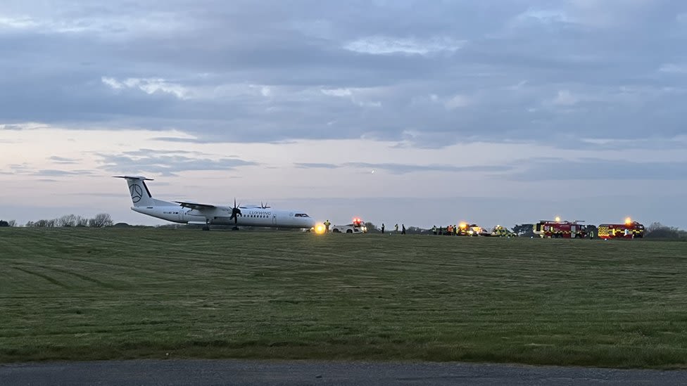 Emergency declared at Guernsey Airport as plane 'leaves the runway'