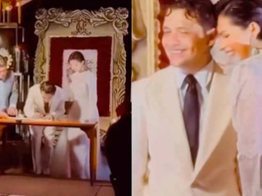 Filtran video del momento en el que Christian Nodal firma el acta de matrimonio