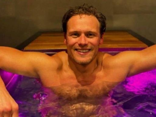 Outlander's Sam Heughan wows fans as he braves freezing cold waters in new snaps