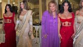 Anant Ambani-Radhika Merchant Wedding: Kim Kardashian sets Internet on fire in red shimmery saree by Manish Malhotra