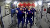 China's Shenzhou 17 astronauts arrive at Tiangong space station (video)
