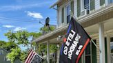 Trump supporters turn US flags upside down to protest guilty verdict