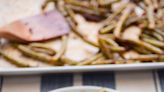 Roasted green beans seasoned with garlic, lemon and soy sauce will enliven holiday meals