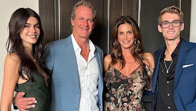 Cindy Crawford and family get 'all dressed up' for a wedding