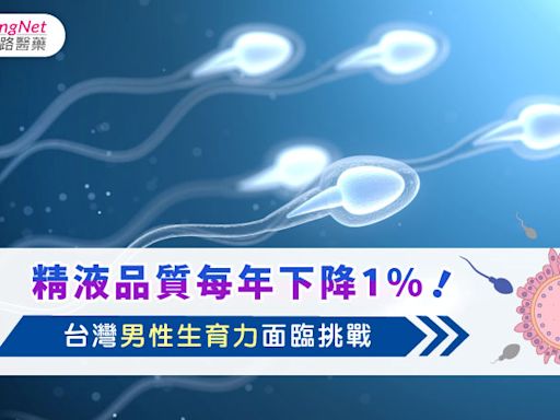 精液品質每年下降1%！台灣男性生育力面臨挑戰