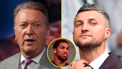 Frank Warren calls out Carl Froch for leaking texts from Anthony Joshua