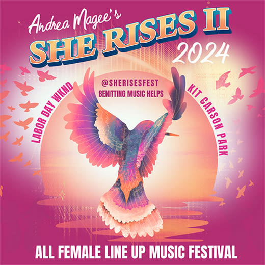 Second annual “She Rises” all female music festival feat. YOLA, KT Tunstall, Jade Bird and more benefiting Music Helps ATX in Albuquerque at Kit Corner Park 2024