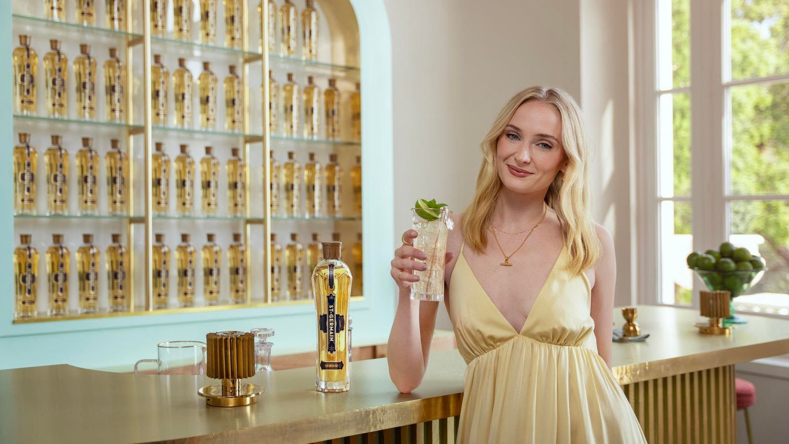 Sophie Turner Stars In St-Germain Summer Spritz Cocktail Campaign