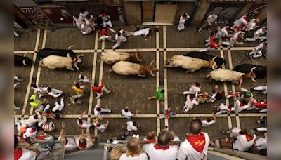 Bull running in Spain: Amazing pics from San Fermin festival - CNBC TV18