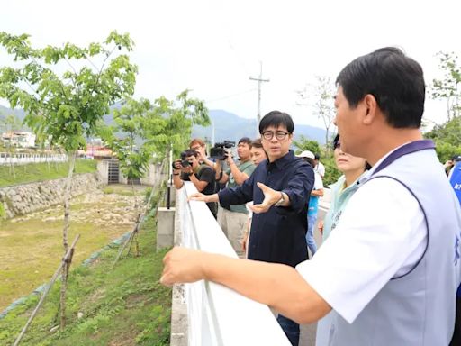 視察三洽水防汛整備 陳其邁：增地下水含量