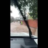 South Africa: Delivery Man Struggles In Floodwater In Cape Town
