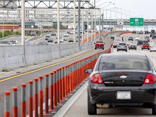 Proyectos de construcción traerán congestión de tráfico a autopistas del sur de la Florida