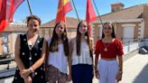 La alcaldesa de San Sebastián de los Reyes recibe a tres bailarinas de Eszena Danza