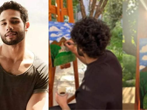 Siddhant Chaturvedi captures idyllic beauty of nature by paint & brush | Hindi Movie News - Times of India