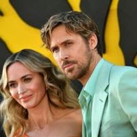 Actors Emily Blunt and Ryan Gosling attend the Hollywood premiere of 'The Fall Guy' on April 30, 2024