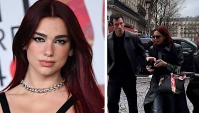 Dua Lipa’s security guard swats enthusiastic fan back and sends phone flying