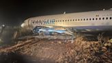 Boeing jet skids off runway injuring eleven