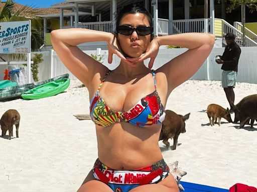 Kourtney Kardashian's Sexy Bikini Photo from Her 45th Birthday Leaves Husband Travis Barker Melting