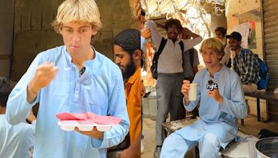 US vlogger tries to get food poisoning by eating street food in Pakistan. Internet can’t digest it