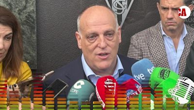 Tebas, sobre si LaLiga es desigualada: "Si quitamos al Real Madrid está todo muy igualado" - MarcaTV