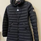 MONCLER 法國頂級 羽絨衣  輕薄 保暖  黑色 中長版 高尚 典雅 細緻