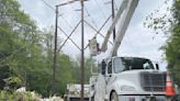 Puget Sound Energy replacing utility poles near Concrete